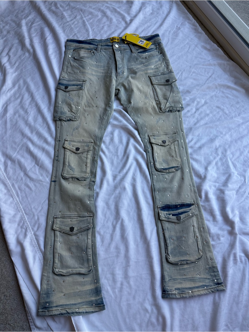 GFTD LA Men’s Rhinestone Jeans